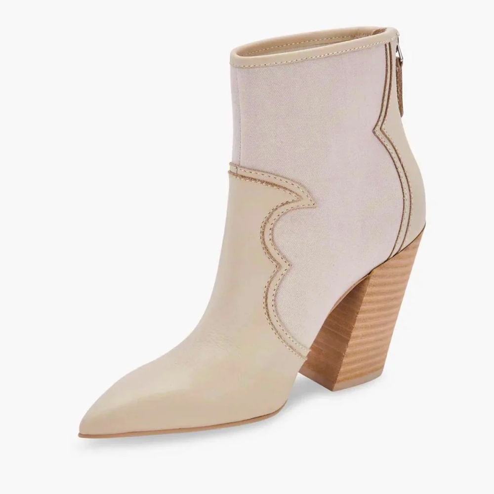Women's 9.5 Dolce Vita Noraya Bootie in Sand Nubuck, New w/box.